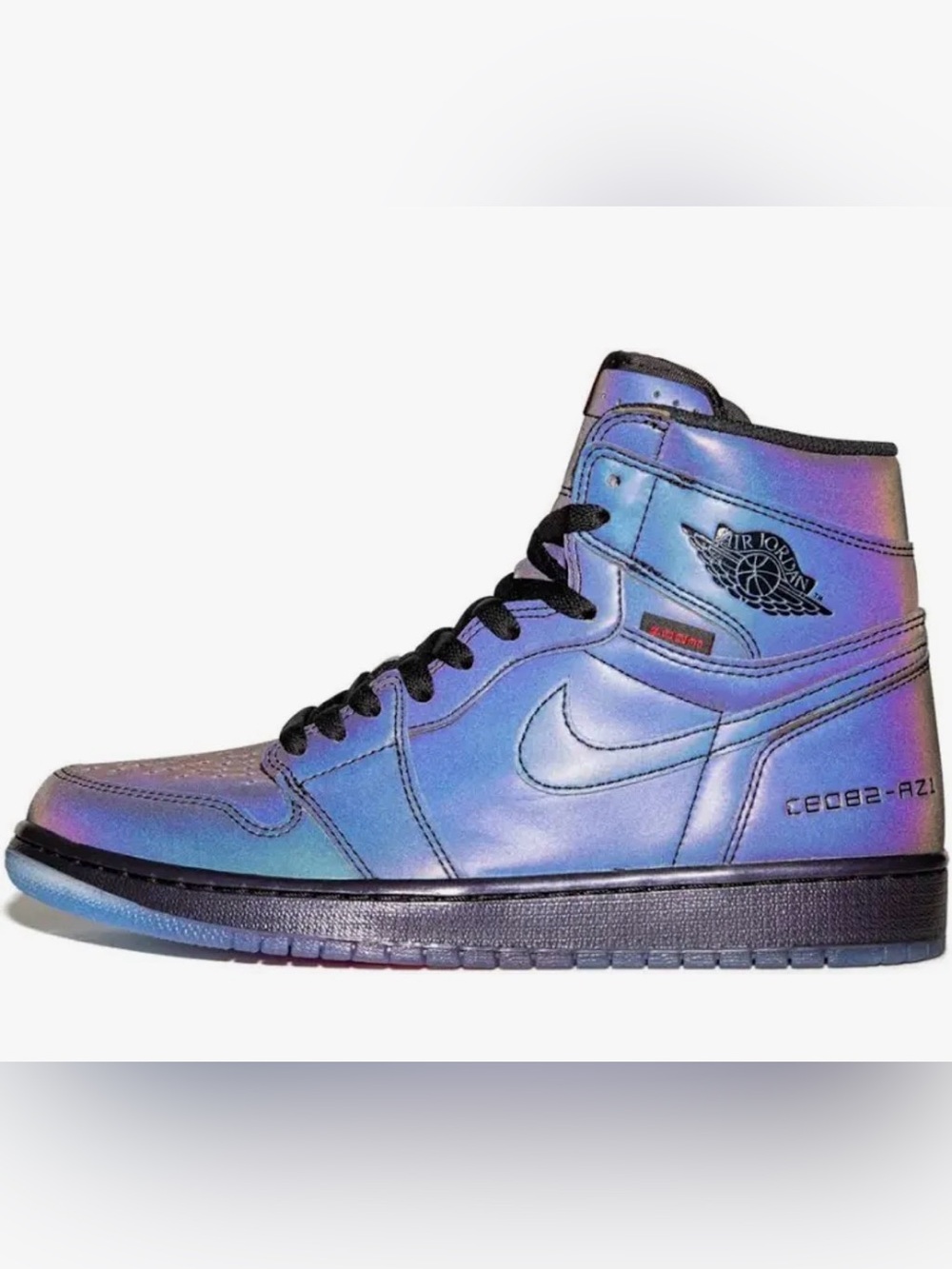 Nike Air Jordan 1 High Zoom Fearless Sneakers - Black iridescent 14